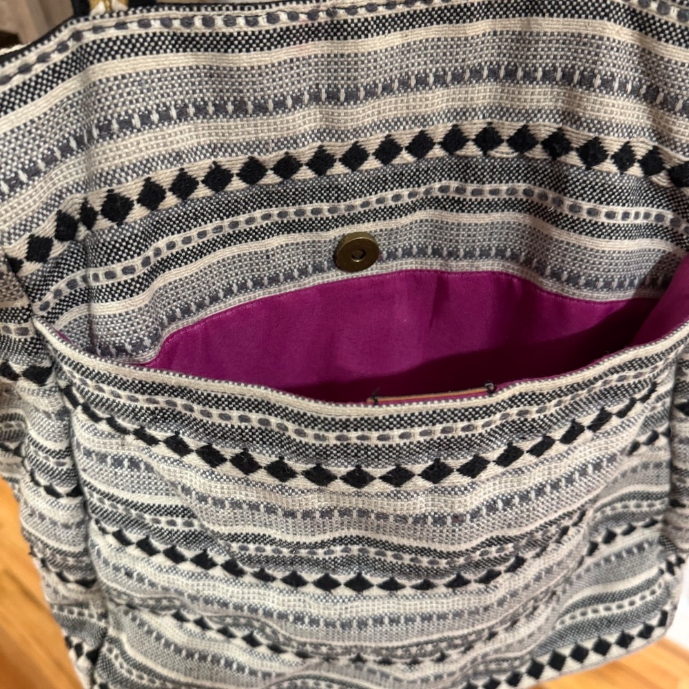 Steve Madden Raine Bohemian Patterned Fabric Tote - image 7